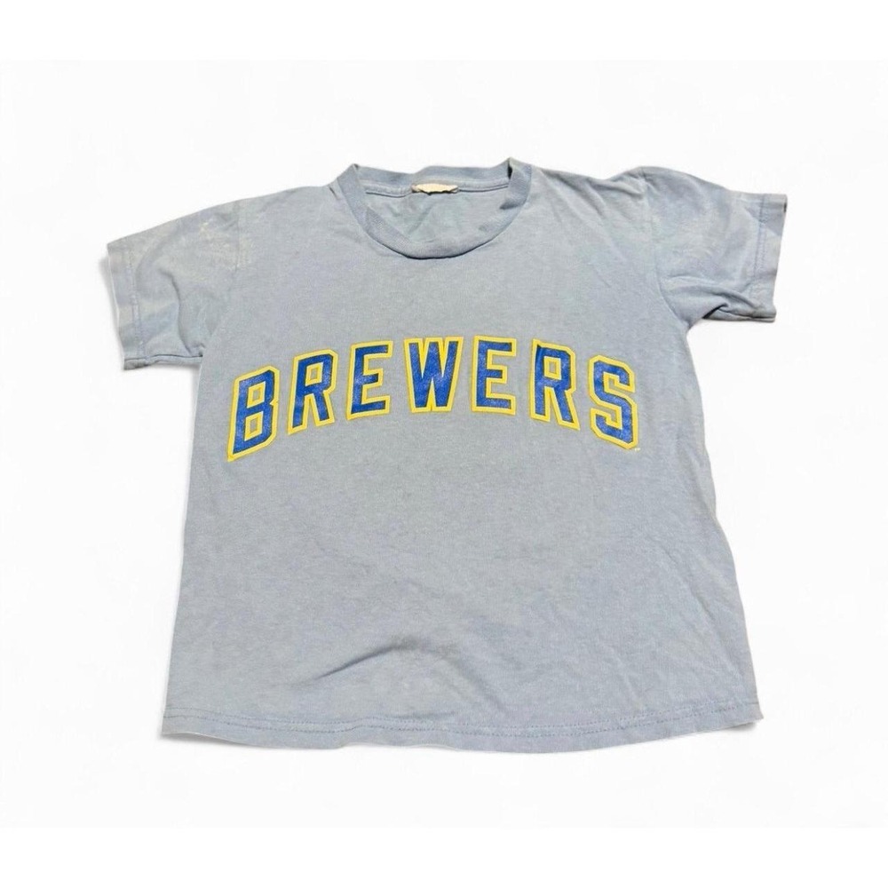 Vintage Milwaukee Brewers Ben Sheets #15 T Shirt Youth Small MLB Baseball